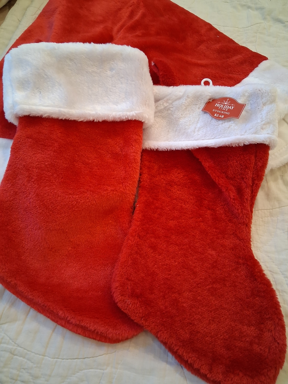 Christmas Holiday. Trre Skirtand  Red and White Christmas Stocking -